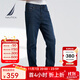 諾帝卡（NAUTICA）【商場(chǎng)同款】男裝春夏新款棉混紡親膚透氣牛仔長(cháng)褲男PO4160 深藏青4DN 32