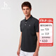 哈吉斯（HAZZYS）男裝 25夏上衣多色短袖POLO衫ASTZE0CBX71 深灰色CC XL（180/100A