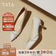 他她（TATA）高跟鞋女尖頭細跟婚鞋2025秋季新款新娘鞋伴娘鞋女鞋 銀色 38