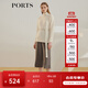 PORTS寶姿女裝 秋冬新品針織長(cháng)袖高領(lǐng)套頭衫LL9K440LZI002 奶白色 M