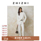 致知ZHIZHI 鳴瑣 錐形牛仔褲女2025春季新款顯瘦休閑九分法棍褲 雅白色 M