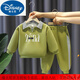 迪士尼（Disney）男童套裝新款韓版運動(dòng)休閑兩件套兒童衛衣秋裝寶寶春秋款洋氣童裝 綠色 110 cm