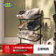 宜家（IKEA）ALGANAS艾佳奈斯鞋架簡(jiǎn)易門(mén)口家用多層室內鞋架子 鞋架黑色