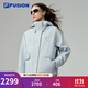 FILA FUSION斐樂(lè )潮牌羽絨服兩件套女2025冬新款時(shí)尚休閑保暖外套 晨灰藍-LB M 165/84A/M