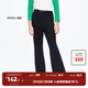 little MO&Co.童裝春秋裝女童微喇褲復(fù)古長(zhǎng)褲兒童褲子打底褲中大童 黑色2 155 155/64