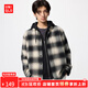 優(yōu)衣庫【驚喜價(jià)】男女裝法蘭絨格子襯衫長(cháng)袖襯衣481224 480767 481224/01乳白色 L