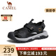 CAMEL涼鞋男夏季包頭沙灘鞋戶(hù)外休閑男士外穿透氣洞洞運動(dòng)涼鞋子男 G13M076014黑色 41