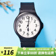 卡西歐手表 學(xué)生運動(dòng)簡(jiǎn)約石英小黑表 休閑指針?lè )浪醺咧猩直砥呦ΧY物 MW-240-7B