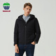 texwood【90白鵝絨】蘋(píng)果男士羽絨服冬裝輕戶(hù)外防風(fēng)連帽保暖外套 黑色 L