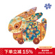 TOI拼圖玩具7-10歲國潮拼圖國風(fēng)藝術(shù)拼圖男孩女孩生日禮物送人 兔子燈（100片/推薦4-5歲）
