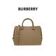 BURBERRY柏博利巴寶莉女士栗米色品牌徽標印花單肩斜挎手提包80844841