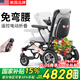Ainsnbot 電動(dòng)輪椅車(chē)HG-W73002智能遙控全自動(dòng)老年輕便可折疊旅行老人專(zhuān)用