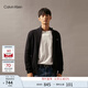 Calvin KleinJeans秋冬男女情侶ck休閑通勤刺繡立領(lǐng)拉鏈針織開(kāi)衫毛衣J326796 BEH-太空黑 S