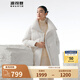 波司登（BOSIDENG）【斷碼清倉】奧萊專(zhuān)供鵝絨羽絨服女加厚翻領(lǐng)中長(cháng)款時(shí)尚百搭外套 藝術(shù)提花白9X66 S 160/84A