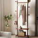 棲音閣新款落地式掛衣架臥室實(shí)木衣帽架小型辦公室家用室內衣服置物架子
