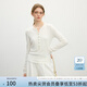 范思藍恩范思藍恩針織T恤女軟糯打底衫2025春?jiǎn)未┙?jīng)典百搭亨利領(lǐng)11043 米白 M