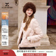 香影小香風(fēng)輕薄羽絨服女短款2025冬季新款小個(gè)子90白鴨絨粉色外套 銀牡丹色 XL 170/92A/125-140斤