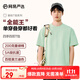網(wǎng)易嚴(yán)選200g重磅純棉T恤5A級(jí)抑菌不易變形耐水洗夏季短袖 淺綠色 XL