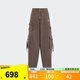 adidas阿迪達斯三葉草工裝口袋運動(dòng)褲2025夏女棉質(zhì)牛仔長(cháng)褲KD4113 KD4113 26