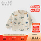 戴維貝拉（DAVE＆BELLA）秋冬新款童裝兒童棉服內膽洋氣女寶寶衣服小童上衣男童棉衣 卡其色【現貨】 90 cm（建議身高80-90cm）