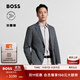 BOSS博斯【機能通勤彈力舒適】男彈力紳士風(fēng)西裝 021-深灰色 S (46)