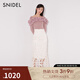 SNIDEL春夏氣質(zhì)優(yōu)雅高腰刺繡鏤空鉤花魚尾裙SWFS241195 象牙白 S （0）