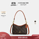 蔻馳（COACH）奧萊女士馬車(chē)圖案印花LAUREL小號單肩包斜挎包 IM/松露色 混合色
