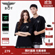 BOY LONDON【夜光logo】春夏情侶款字母印花潮牌休閑短袖T恤N01908 黑色 L （碼數偏大，建議選小1碼）