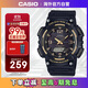 卡西歐（CASIO）大眾指針系列 太陽(yáng)能防水數字雙顯運動(dòng)休閑男表AQ-S810W-1A3VDF