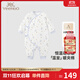 英氏（YEEHOO）夾棉連體衣動(dòng)態(tài)恒溫嬰兒衣服秋冬保暖新生兒衣服精梳棉寶寶爬服