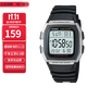 卡西歐（CASIO）小方塊系列防水戶(hù)外運動(dòng)電子學(xué)生表男士手表情人節禮物送男友 黑色W-96H-1A