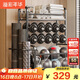 溢彩年華置物架瑜伽墊輪啞鈴球類(lèi)體育用品儲物筐運動(dòng)健身器材收納架6333