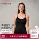 愛(ài)慕背心女士簡(jiǎn)搭舒適隱痕莫代爾彈力帶杯背心AM72A561 黑色400 L 170