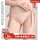 好奇蜜斯【夢(mèng)娜蕾絲內褲】3條98 性感法式系帶低腰純欲女內褲抗菌三角褲 奶白色(系帶版本) 1條 M