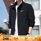 耐克（NIKE）外套男士上衣 25夏季新款運動(dòng)服裝立領(lǐng)休閑防風(fēng)衣冰絲速干夾克 FB7500-010 XL