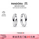 潘多拉（PANDORA）18毫米串飾耳環(huán)925銀高級簡(jiǎn)約時(shí)尚可搭配輕奢生日禮物送女友