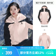 駱駝（CAMEL）三防沖鋒衣戶(hù)外登山服防水防風(fēng)防污三合一保暖時(shí)尚運動(dòng)外套 A9W114120-1X，木黛色/幻影黑女 M