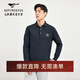 七匹狼【不易變形】長(cháng)袖T恤男裝新款花紗翻領(lǐng)Polo體恤衫衣服上 102(深藍) L 170