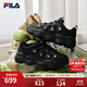 FILA斐樂(lè )女鞋運動(dòng)鞋厚底老爹鞋2025冬新款豌豆鞋面包鞋舒適輕便休閑鞋 黑-BK 39