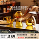 VISIONS康寧手沖咖啡壺套裝送人禮盒coffee玻璃分享壺過(guò)濾冷萃杯家用器具 康寧手沖咖啡壺套裝禮盒 5件套 1200ml
