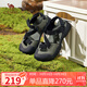 駱駝（CAMEL）戶(hù)外涼鞋女丑萌沁涼版撞色厚底涼鞋 L25M076016 綠/黑 37 