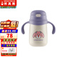 杯具熊（BEDDYBEAR）正品兒童保溫杯1-3歲學(xué)飲吸管杯316不銹鋼寶寶嬰兒防嗆小號水杯 咕咕兔-直吸400ml