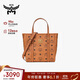 MCM【正品保證】 TONI 迷你托特包菜籃子單肩斜挎包 干邑色