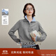 茵曼撞色雙層領(lǐng)毛衣2025秋季女新款氣質(zhì)百搭長(cháng)袖針織衫 灰色 M