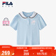 FILA斐樂(lè )兒童童裝短T類(lèi)2025年夏季女小童針織短袖衫