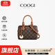 COOGI包包女包奢侈品牌2025牌女士單肩斜挎包生日禮物送女友老婆 咖啡 21.5*15*13CM