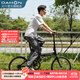 大行（DAHON）D6折疊自行車(chē)20英寸6速入門(mén)級折疊車(chē)成人學(xué)生通勤休閑單車(chē)KBC061 消光黑