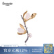 Eternelle法國永恒玉蘭花胸針配飾優(yōu)雅氣質(zhì)別針扣領(lǐng)針胸花教師節禮物 璀璨金色