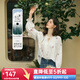 Olrain歐芮兒法式田園繡花白色襯衫女裝秋季2025新款寬松慵懶長(cháng)袖襯衣 米白色 XL