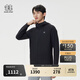 KOLON SPORT/可隆戶(hù)外針織夾克 男子接觸涼感防曬UPF50+冷黑外套 LHJK5AN003-BK 黑色 L 175/96A